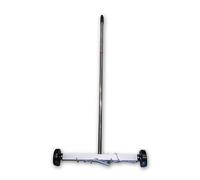 Heavy Duty Telescopic Magnetic Pick Up Sweeper 17-Inch Wide with Wheels - Workshop, Garage, Lawn, Factory & Construction Site Metal Nail Bolts Shavings Debris Cleaner 4kg Magnet Strength