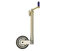 Heavy duty telescopic trailer ribbed Jockey Wheel 48mm with 200mm wheel