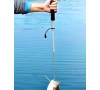 Heavy Duty Telescoping Pole with Hook for Fishing, Boat Docking, and Attic Access
