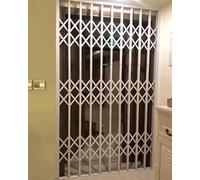 Heavy-Duty Telescoping Security Grille for Doors and Windows, Burglar Proof with Two-Sided Key Entry, Ideal for Front Doors and Storefronts