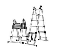 Heavy-Duty Telesladder Aluminum Extension Ladder A-Type 3.2M Multi-Purpose 337 lb Max Capacity Ideal for Home Outdoor and Professional Use