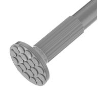 Heavy Duty Tension Curtain Rod Adjustable 32mm Diameter Extra Long 378430cm RenterFriendly for Bathroom Bedroom Living Room PatioGrey