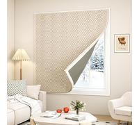 Heavy Duty Thermal Insulated Curtains Door Screen, Window Insulation Kit, Thermal Window Cover Thickness Greater Than 1.5cm Antifreeze Windproof Keep Warm & Super Soundproof(Brown,180cm x 200cm)