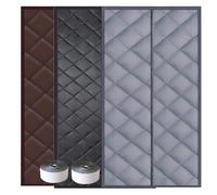 Heavy Duty Thermal Insulated Doors and Windows, Magnetic Door Curtain Weatherproof, Keep Cold Winter Draft Stopper, Door Cover 80/90/100/110/120/160cm(Grey,170 * 220cm)