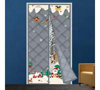 Heavy Duty Thermal Insulated Doors and Windows Single Piece Door Insulated Blanket 72x96 52x76 42x85 35x81 40x80 Magnetic Door Curtain Keep Cold Thickened Oxford Cloth(Without Window,26x80)