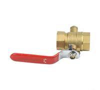 Heavy Duty Thermometer Ball Valve DN20 Brass Manual Control with Temperature Gauge for Water Heating Systems Residential Commercial Yellow 20x18x6cm