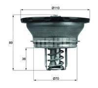 Heavy Duty Thermostat - MAHLE THD 3 82 - Quality MAHLE - Genuine UK Stock