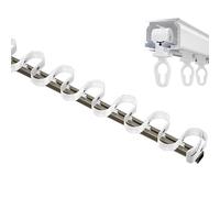 Heavy Duty Thick Curt SSd Wave Ceiling Rail Hidden Curtain Rod for Room Partitions Serpentine Mute Curt for Bay Windows and Home Decor