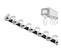 Heavy Duty Thick Curt SShaped Wave Ceiling Rail Hidden Curtain Rod for Room Partitions Serpentine Mute Track for Bay Windows and Interiors