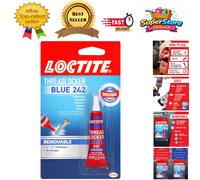 Heavy Duty Threadlocker Blue 242 - 0.2 oz, Fast Cure for Vibration Resistance
