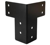 Heavy Duty Threeway BlackPergola Corner Bracket Connector - Pergola Corner Brace - Furniture Corner Bracket (80x80x200mm)