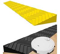 Heavy Duty Threshold Ramp for Doorways - Portable Indoor Kerb Ramp - Customizable Rubber Ramp for Easy Access(Yellow,100 * 7 * 1.5CM)