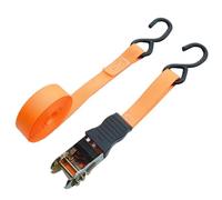 Heavy Duty Tie Down Ratchet Strap, 2PCS Portable Auto Luggage Trailer Ratchet Tie Down Strap 8-shaped Hook Brake Strap Binding Belt For Motorcycle Heavy-Duty(5 Meters of Rubber)