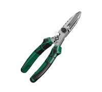 Heavy Duty Tin Snips Pliers Tool with Integrated Crimper Ergonomic Grip Serrated Ergonomic Nonslip Tin Shear Tool