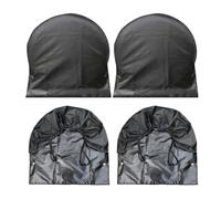 Heavy-Duty Tire Covers Set, 4PCS All-Weather Wheel Covers Windproof & Waterproof Wheel Protectors with Adjustable Hooks and Elastic Cords Universal Fits for 30-32 Inch Tires