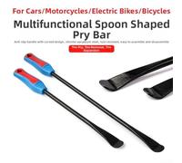 Heavy Duty Tire Lever Bar with Chrome Vanadium Steel Build and Curved Head, Equipped with Anti Slip Handle for Comfortable and Efficient Use (A)