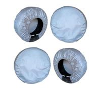 Heavy Duty Tire Shield Protectors For 21-32 Inch Silver Color Fade Resistant Car Truck Accessories 4pcs Silver Wheel Protectors For Campers Trailers SUVs