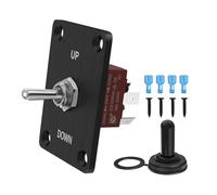 Heavy Duty Toggle Switch 15A 250V Metal Control Switch with Pre-drilled Panel, Waterproof Rocker Switch for Marine Boat Car RV Industrial Use - Double Reset