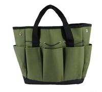 Heavy Duty Tool Bag, 9 Pocket Garden Tool Bag Multicolor 34x17x30cm(Green)