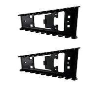 Heavy duty tool hook rack with multi-slot design and anti-deformation ABS organizer, multi-slot tool holder for garage wall installation