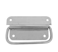 Heavy Duty Toolbox Pull Handle with Fold-Down Ergonomic Grip | Non Slip Surface Mount Design, Mounting Hardware Included, Suitable for Wooden Boxes and Chests
