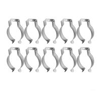 Heavy Duty Tools Spring Terry Clips, Stainless Steel Clamps, Tool Storage Hangers, U Clips Holder Bracket, Handy Open Type Tool Clamps For Garage, Cabinet Organization, 10pcs(25mm)