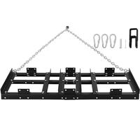 Heavy Duty Tow Behind Drag Harrow, Driveway Grader for ATVs, UTVs, and Tractors, Enhances Lawn and Garden Maintenance