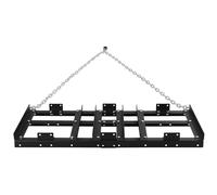 Heavy Duty Tow Behind Landscape Power Rake, Driveway Grader and Land Leveler for ATV, UTV, Tractor, Mower, Ideal for Gravel, Soil, Hay Management