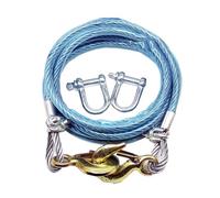 Heavy Duty Tow Cable, Steel Wire Rope with Swivel Hook and PVC Casing for Towing Trucks and Wreckers
