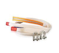Heavy Duty Tow Rope, 4x4 Tow Strap with Reflective Strip and 2 Safety Hooks for SUV & Off-Road Trucks, 15t Capacity, 10m Length