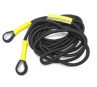 Heavy Duty Tow Rope Recovery Strap Winch Pull Strap Thick Durable Offroad Towing Rope 4x4 SUV Car Truck Emergency Recovery Black Yellow Ends (5 Metres)