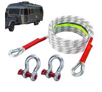Heavy Duty Tow Strap Stretchable Tow Strap 2 Steel Release Buckles Recovery Rope Professional for Sand Snow Groove Trailer Rope Trailer Rope Car Trailer Rope Outdoor Off-Road