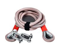 Heavy Duty Tow Strap Trailer Winch Strap Recovery Strap W/ 2 Latest D-Ring Shackles - Break Strength 17600lbs, Emergency Off-Road Rescue(15t,15m)