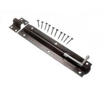 Heavy Duty Tower Bolt Slide GATE Latch Black Japanned Steel 200mm