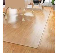 Heavy Duty Transparent PVC Floor Mats 2mm Thick Cuttable Waterproof Carpet Protector for Hardwood Floors 120cm x 500cm (3.9ft x 16.1ft)