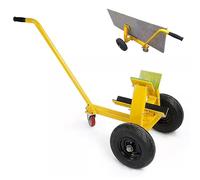 Heavy-Duty Transport Cart for Marble Slabs, Three-Wheeled Steel Frame, Reinforced Construction, Non-Slip Clamps for Easy Stone Handling