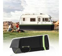 Heavy Duty Travel Trailer Skirting, Camper Wheels Cover RV Accessories Outdoor Weather-Resistant Mobile Home Under Skirt Easy Storage(3FT/HIGH,85ft Length)