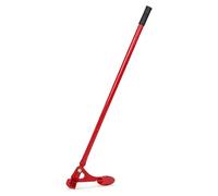 Heavy-duty tree puller, fence post remover, root and stump remover, manual post puller for removing tree stumps, roots and fence posts (red with handle)