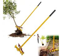 Heavy Duty Tree Root Puller Tool, Serrated Sapling Puller for Small Trees Bushes Fence Posts, Standing Stump Remover, Manual Weed Root Removal