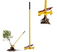 Heavy Duty Tree Root Puller Tool Stand Up Leverage Stump Remover Load-Bearing Fence Post Puller for Wood Fence Posts Trees Shrubs Vines Thorns
