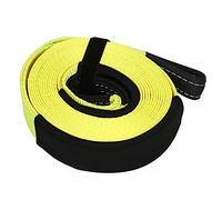 Heavy Duty Tree Saver Strap 6/9M Long, Tow Strap for Winch Recovery, Polyester Rope with Reinforced Loops, 33000 Lbs Breaking Strength,Yellow,9m