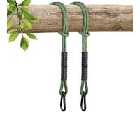 Heavy Duty Tree Swing Ropes, Hammock Tree Straps Hanging Kit, for Outdoor Swings Hammock Playground Set Accessories (2ft,25",Green,2Pack)