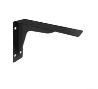 Heavy Duty Triangle Shelf Bracket, Wall Mounted Support Bracket for Countertop and Shelves, Black Steel Front Mount Hardware for Home and Office Decoration(8INCH)
