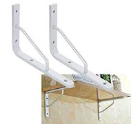 Heavy Duty Triangle Shelf Brackets, Durable Metal Aluminium Supports for Wall Mount Shelves, Ideal for Home Decor and Storage Solutions
