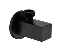 Heavy Duty Triangle Valve Made from Pure Copper Ensures Long lasting Performance in Bathrooms (black)