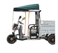 Heavy Duty Tricycle Cover, Waterproof and Windproof Cab Awning for Adult Electric Tricycles, Ensures Protection Against Harsh Weather While Riding