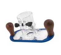 Heavy Duty Trimmers Base Conversion Kits with Clear Guard Aluminum Acrylic Construction for Enhancing Stability Trim Router Base Plate for Woodworking