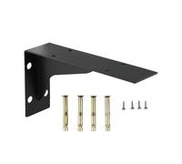 Heavy Duty Tripod Bracket Wall Mounted Rack Made from Cold Rolled Steel with Welded Vertical Angles for Strong Shelf and countertop Support (8inch )
