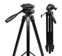 Heavy Duty Tripod for Laser Level, Adjustable Height for Camera with Bubble Level 1/4"-20 Screw Mount, DH151