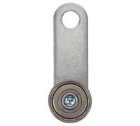 Heavy Duty Trolley Assembly for Sliding Doors, 50kg Load Support | Double Bearing Design, 8mm Screw Hole, Iron Build, Silver Finish, Track Systems, Barn Door Hardware